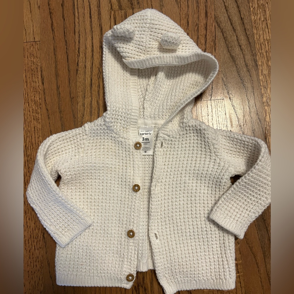 Carters 3m knit cardigan
